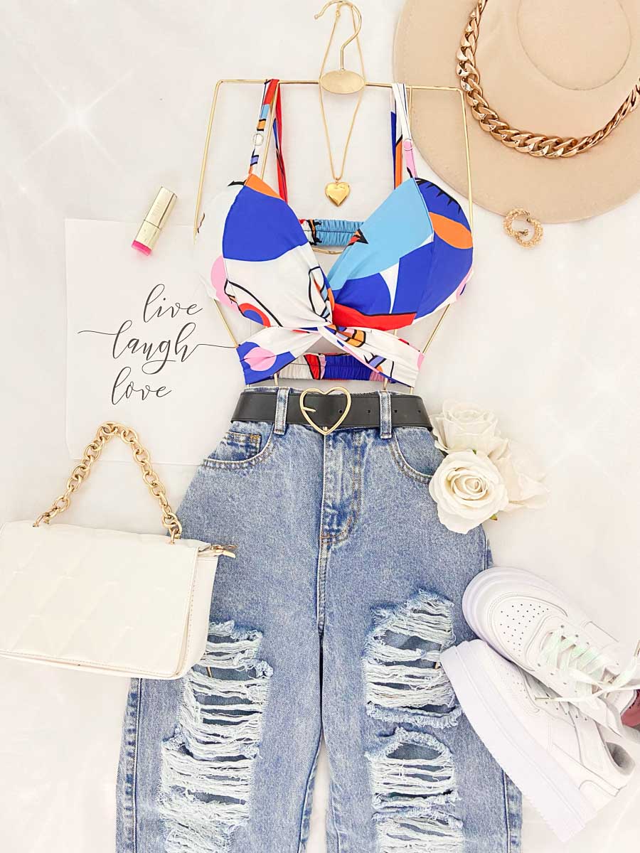 Blusa Latifa Azul Rey