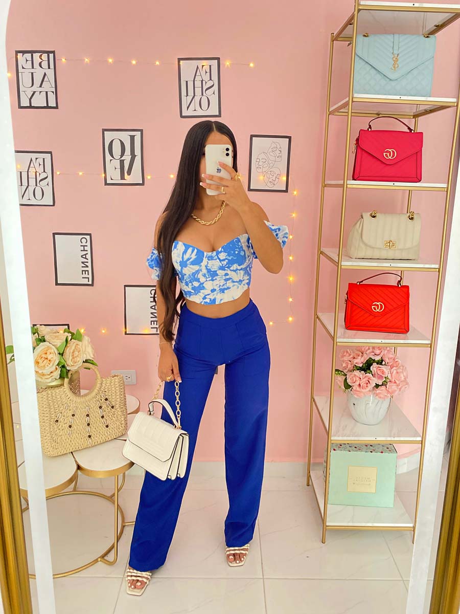 Pantalon Shyla Azul Rey