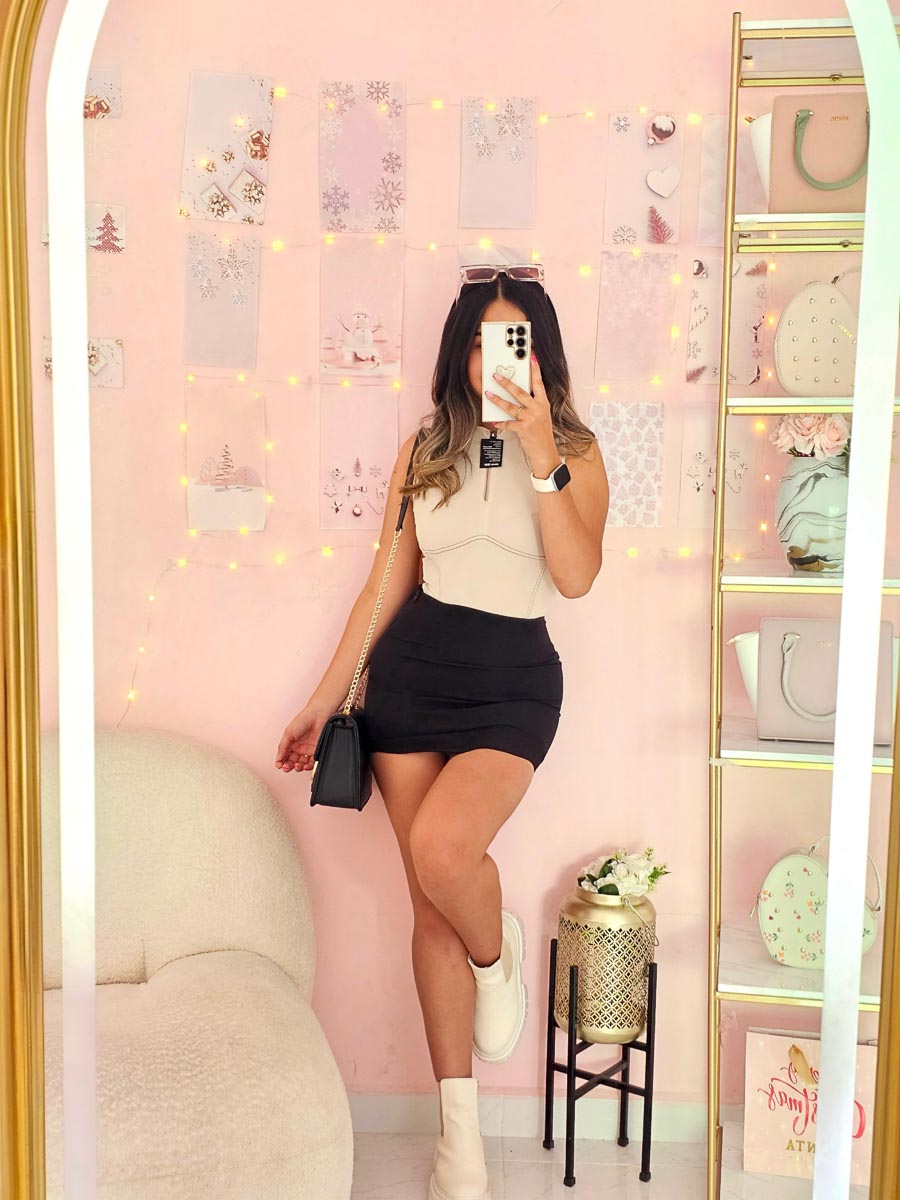 Falda Maya Negro