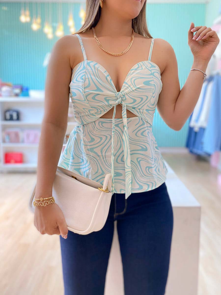 Blusa Layla Estampado Verde