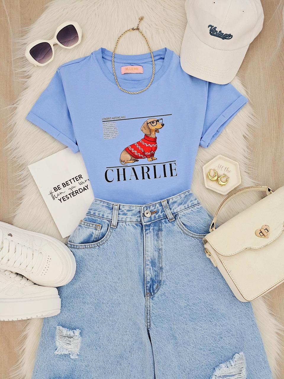 Camiseta Charlie Dog (Todos Los Colores)