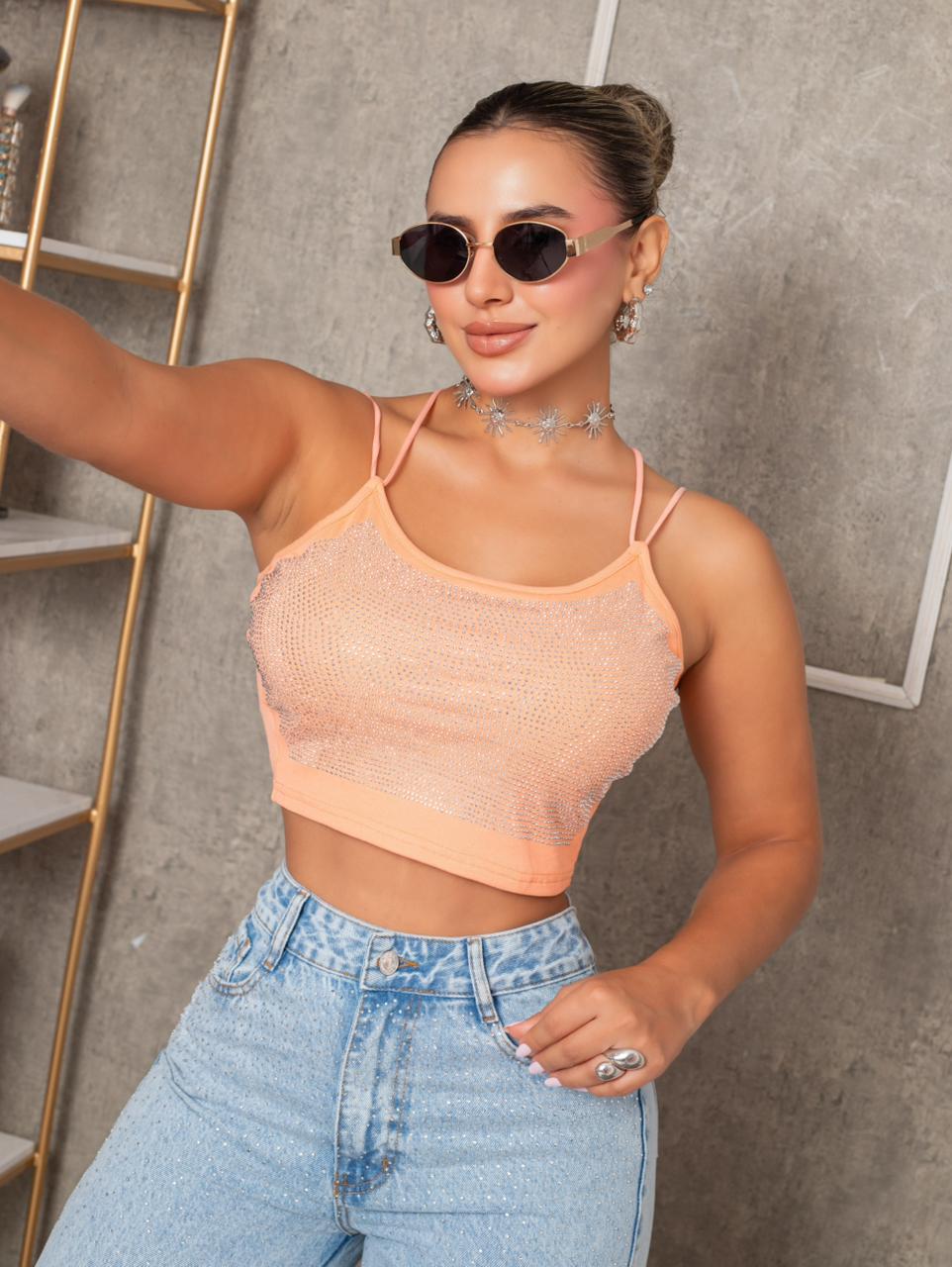 Blusa Monocuco Naranja