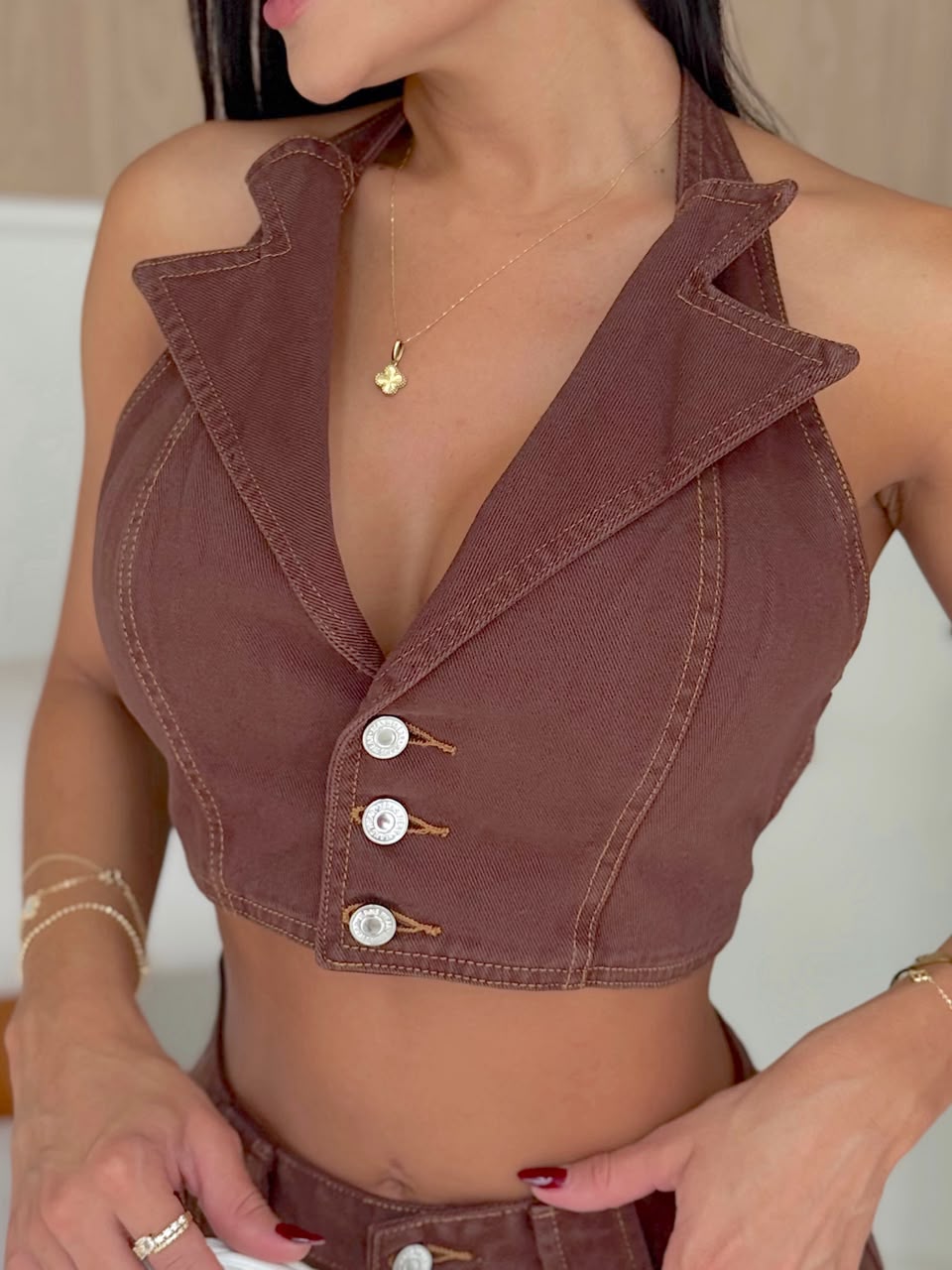 Chaleco Denim Kaia